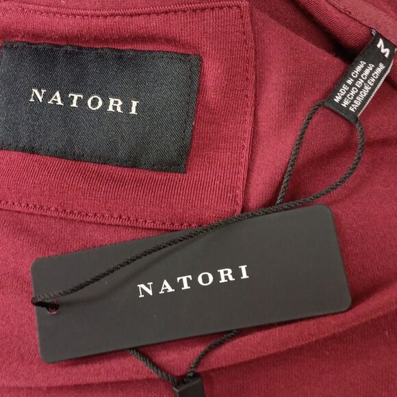 Natori Men Burgundy Hooded Robe sz M - Picture 13 of 15